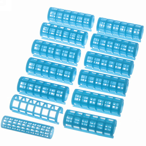 Бигуди пластмассовые с зажимом 12шт, цвет микс, d=20мм_5