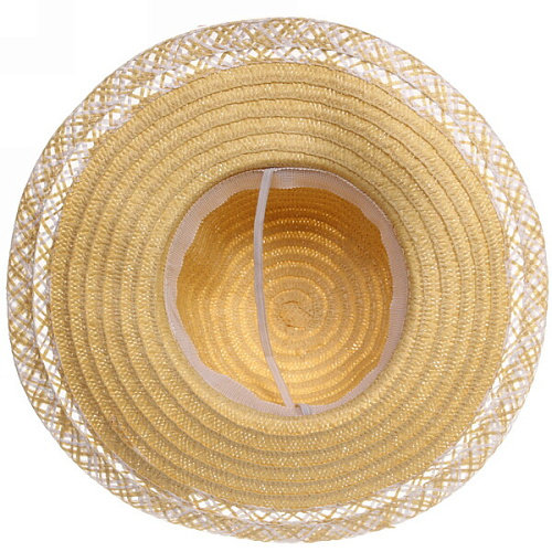 Шляпа женская с широкими полями TiraMiSu- Афина, микс  цветов, р58, ширина полей 10 см_8