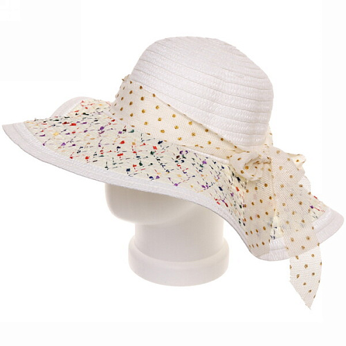 Шляпа женская с широкими полями TiraMiSu- Адель, микс 5 цветов, р58, ширина полей 13 см_9