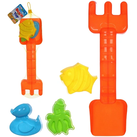 Набор для игры в песочнице "Морское путешествие", 40*11*7 см, 4 предмета