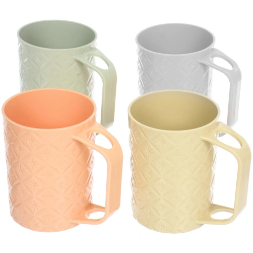 Кружка пластиковая 500мл "Узор", микс цветов