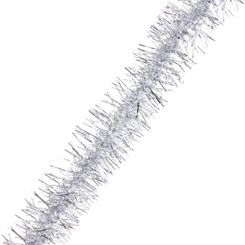 Мишура "Огонёк"  2 м 9 см, Серебро