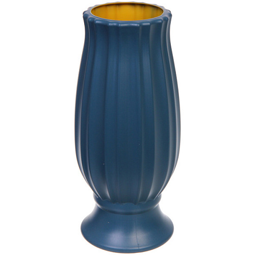 Ваза из пластика "Вивьен" 10*24см цвет морская волна