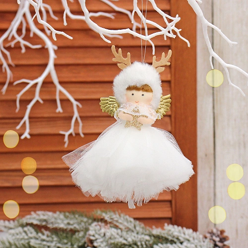 Подвеска "Фея из сказки" 14 см, белый