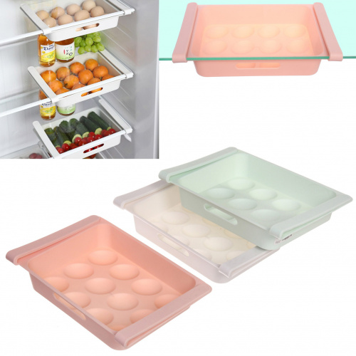 Полка пластиковая в холодильник для яиц 25*17*4,5см