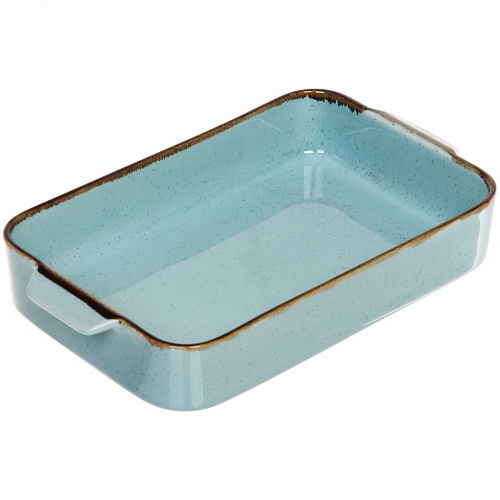 Форма для запекания керамическая "Tiffany Blue" 27*15*4,5см