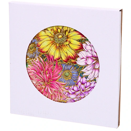 Подставка керамическая 18 см Яркие цветы_5