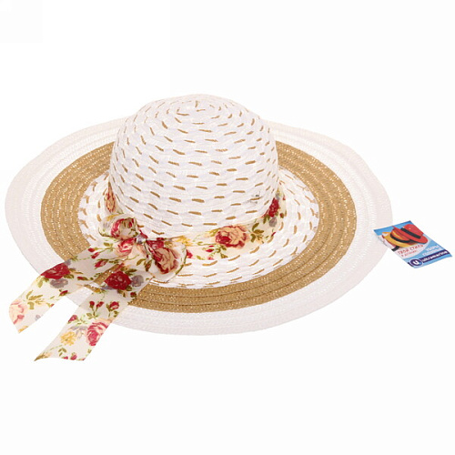 Шляпа женская с широкими полями TiraMiSu- Николь, микс 4 цвета, р58, ширина полей 10 см_18