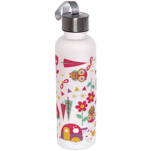 Бутылка питьевая пластиковая 600мл Летний микс, микс цветов_10