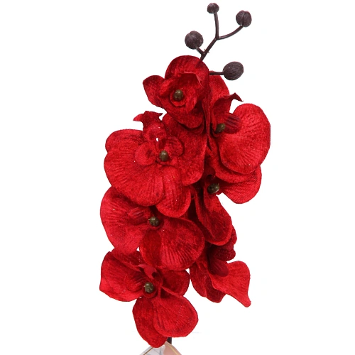 Искусственные цветы FLOWERS MAGIC 70см Орхидея красная_7