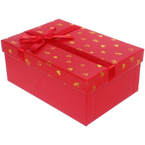 Коробка подарочная "Очарование" 23*16*9.5 см, Красный