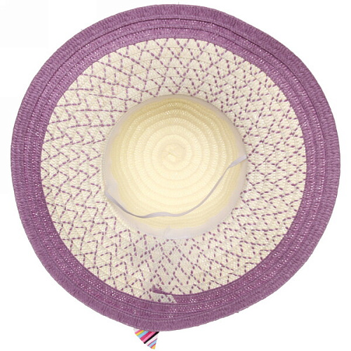 Шляпа женская с широкими полями TiraMiSu- Ассоль, микс 6 цветов, р58, ширина полей 10 см_19