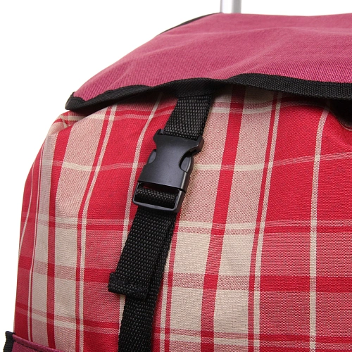 Тележка хозяйственная с сумкой (1004035см, колеса 21см,грузоподъемность до50 кг)  бордо SYD100B-2_8