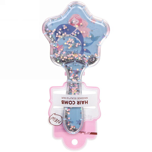 Расческа массажная Baby House Mila, микс 4 вида Русалочка, 1785см_17