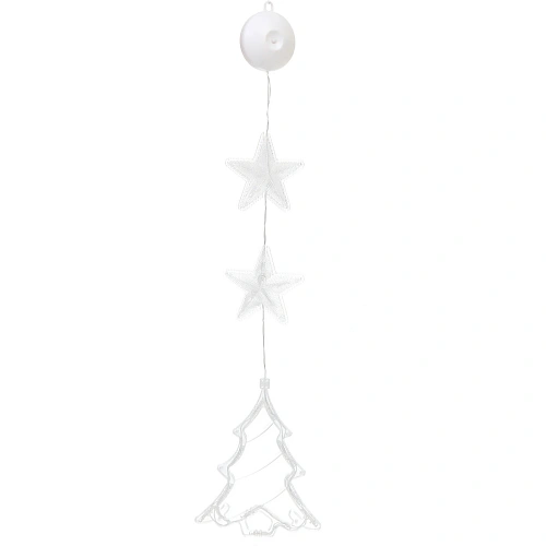 Фигура светодиодная Елочка 1519 см (батарейки 3 ААА), 1 реж, Белый_5
