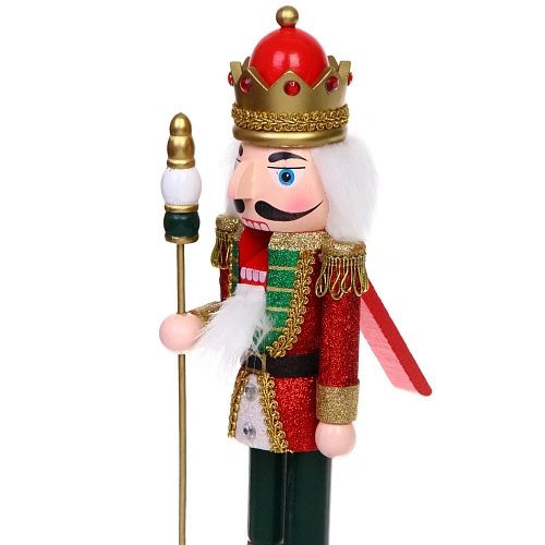 Фигурка новогодняя Щелкунчик - Строгая выправка 10,37,938 см_6
