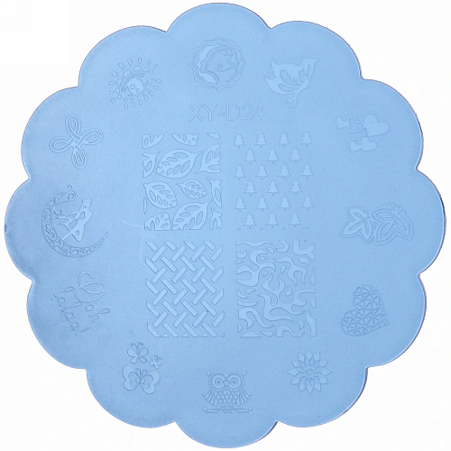 Набор для дизайна ногтей - стемпинг VivA Manicur, пластина ажурная, микс 4 цвета, 1711см_12