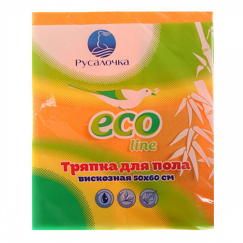 Тряпка для пола Русалочка eco line вискозная 50*60 см,