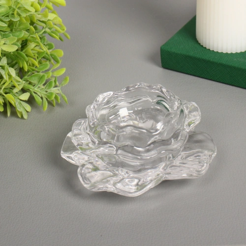 Подсвечник "Изящный цветок" 9*5 см, Белый