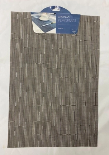 Салфетка на стол 30*45см "Строчка" плетеная, серая