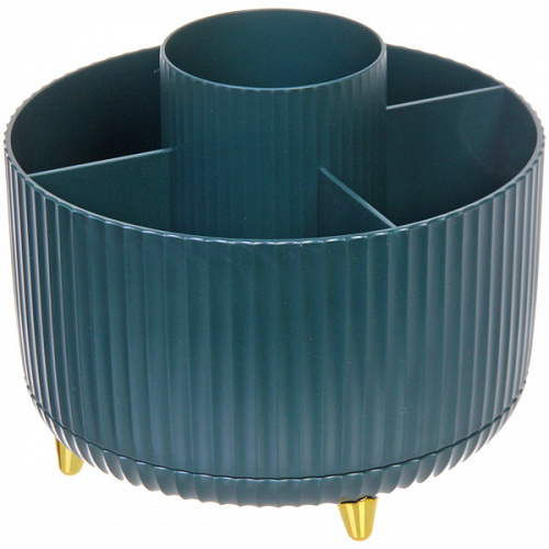 Органайзер для хранения "ПИАНОНО", цвет бирюзово - зелёный, поворот 360, 14*35,5см (коробка)