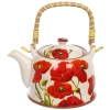 Чайник заварочный керамический 700мл с ситом "Маки"