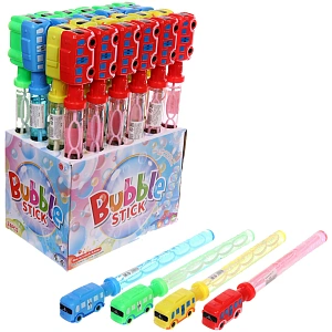 Мыльные пузыри "Автобус", 37 см, 150 мл, цвет микс