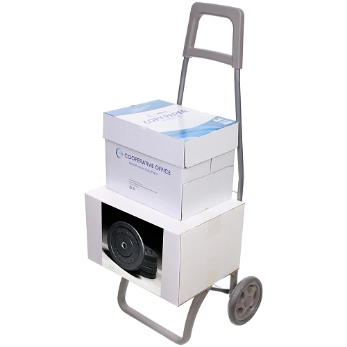 Тележка хозяйственная с сумкой (934030см, колеса 15см,грузоподъемность до 40 кг) синяя_4