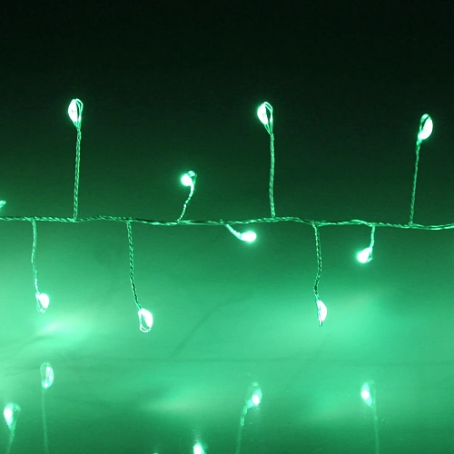 Гирлянда для дома 2,0 м 150 ламп LED  Мишура, IP-40, Зеленый_4