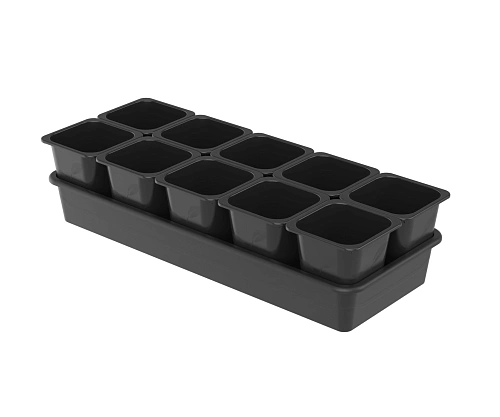 Набор для рассады на 10 стаканов "Агроном" на поддоне 0,7л АП 345