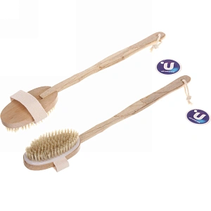 Щетка для тела массажная "Ultramarine - Пробуждение", 42*6,5см (лейбл)