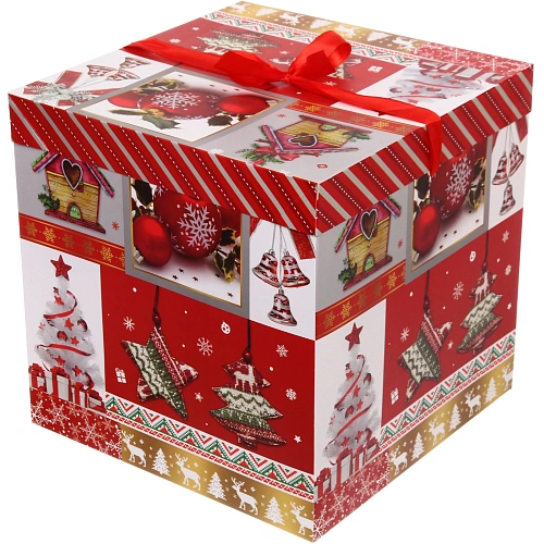 Коробка подарочная Коробка чудес 303030 см, Red_4