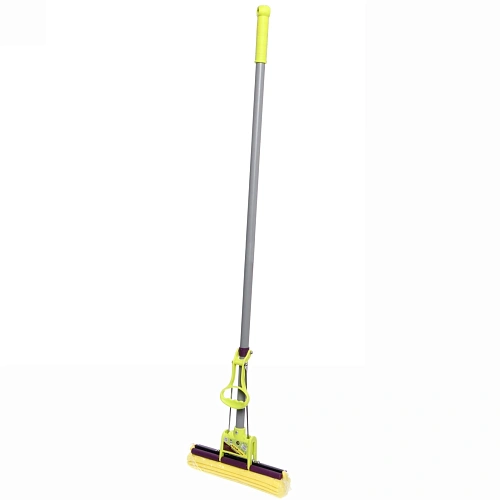 Швабра Селфи с губкой ПВА металлическая ручка 110 см(отжим один ролик) 207