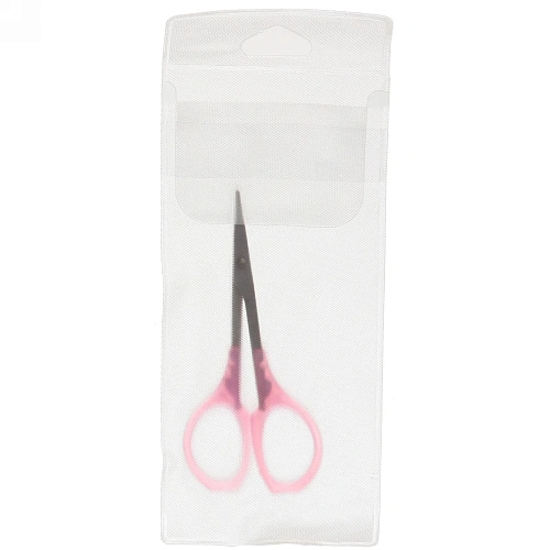 Ножницы маникюрные в чехле Эстетика, овальные кольца, классические, с пластиковыми ручками 8,5см_12