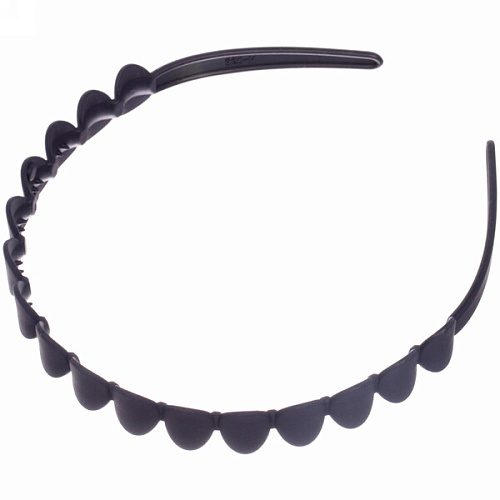 Ободок для волос пластиковый Province - Sofia, кружки, микс 6 цветов, 1,2 см_8