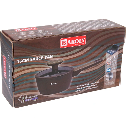 Ковш BAROLY CHOCOLATE 1,6л, индукция, стеклянная крышка_8