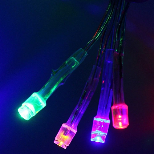 Гирлянда для улицы СЕТКА ш2,0 в3м 384 ламп LED, прозрпров, 8 реж, Мультицвет (возможность соединения)_3