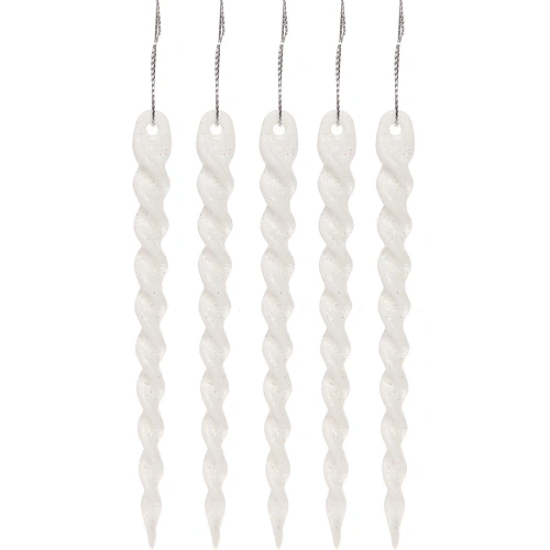 Подвеска Волшебная сосулька 13 см (набор 6 шт), Белый_2