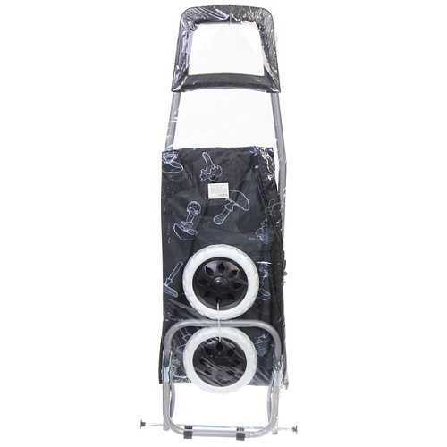 Тележка хозяйственная с сумкой (922733см, колеса 16см,грузоподъемность до 30 кг) грибы DC308_14