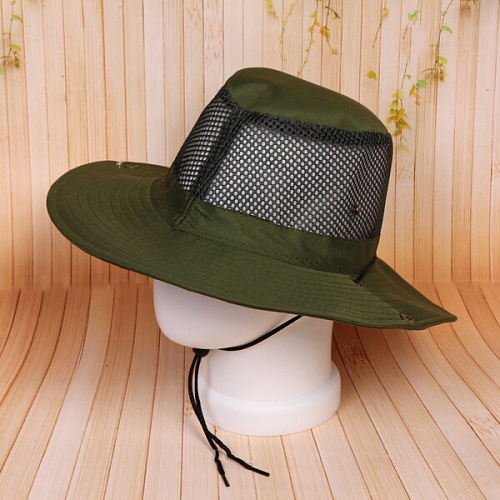 Шляпа мужская с клепками и сеткой Cowboy, микс 6 цветов, 58р, ширина полей 7,5см_13