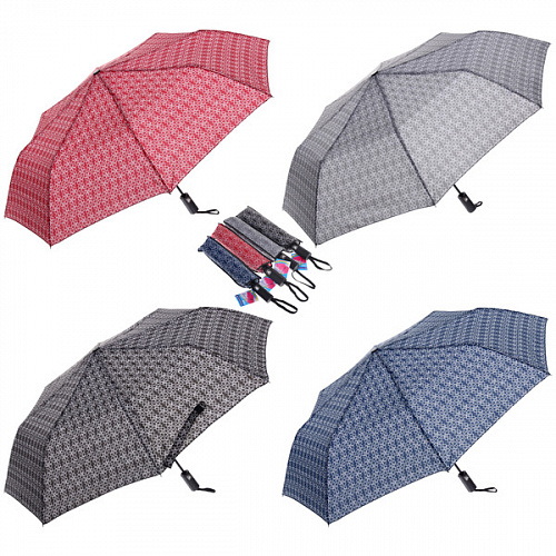 Зонт женский полуавтомат "Бриз", микс 4 цвета, 8 спиц, d-100см, длина в слож. виде 30см