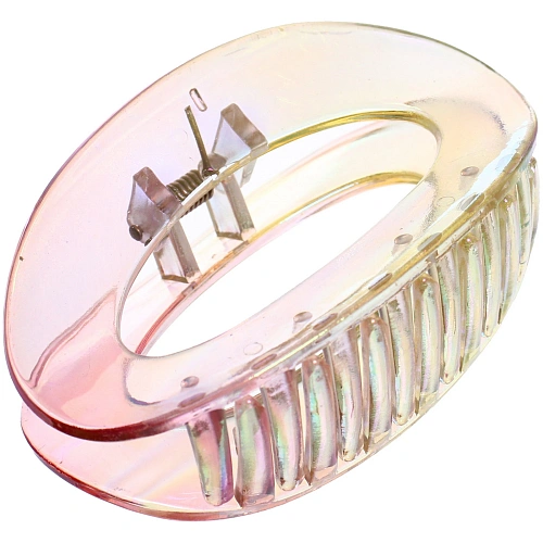 Заколка-краб для волос Мон Пион, овал, микс 6 цветов, 9,5см (Блистер)_13