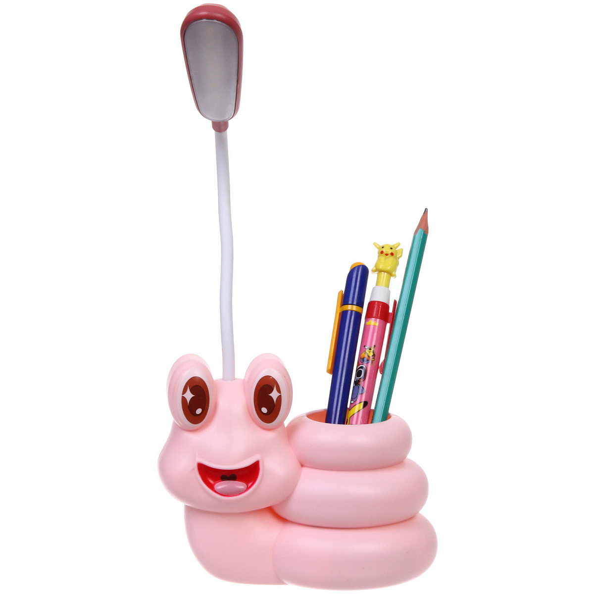 Настольная лампа "Sweet - Улиточка" 30*12*7 см LED с подстаканником, USB 0.6-3W, Розовый