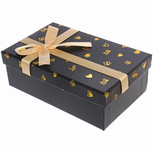 Коробка подарочная "Очарование" 19*12*6.5 см, Черный