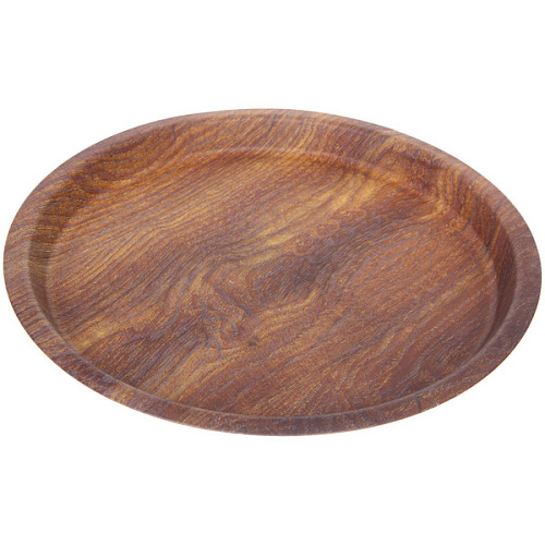 Поднос пластиковый "WOOD" 34,5*2,5см 
