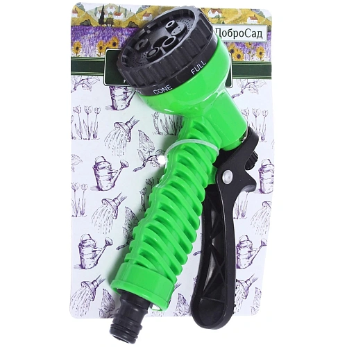 Распылитель-пистолет 7 режимoв на блистере ДоброСад_7