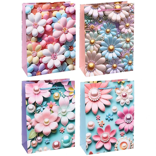 Пакет подарочный "Ромашечки милашечки" 18*24*8.5 см