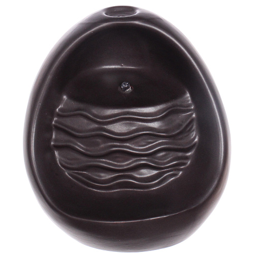 Подставка под стелющиеся благовония "Стеновой водопад" цвет коричневый 11*10*11,5см с подсветкой