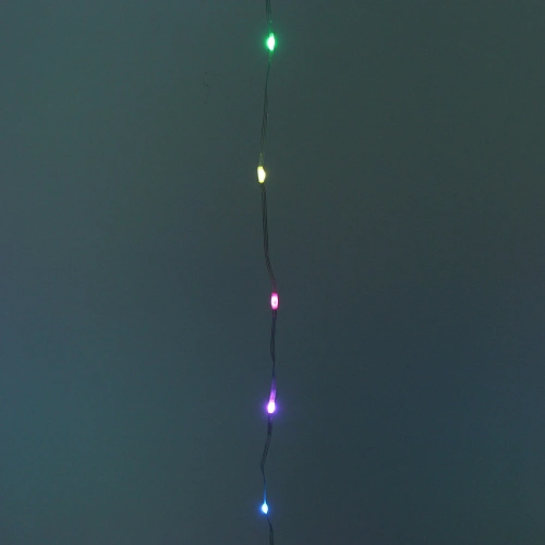 Гирлянда для дома ЗАНАВЕС  ш3м в3м 300 ламп LED, прозрачный провод, более 200 реж, IP-44 (управление с пульта ду и с телефона) Мультицвет_4