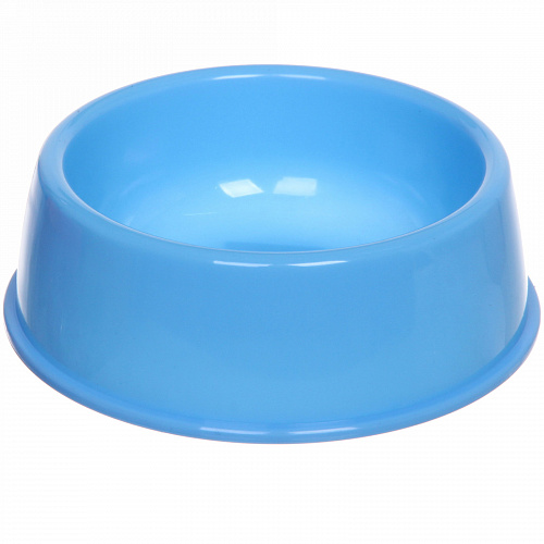 Миска пластиковая "Мр. Марли", цвет голубой, 15*5см/280мл  